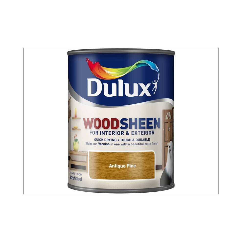 Dulux Quick Dry Interior/ Exterior Woodsheen Paint Antique Pine 250ml