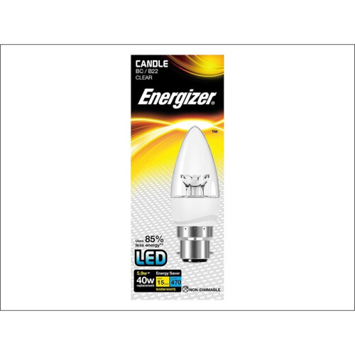 Energizer Eveready LED Candle B22 Warm White 6W