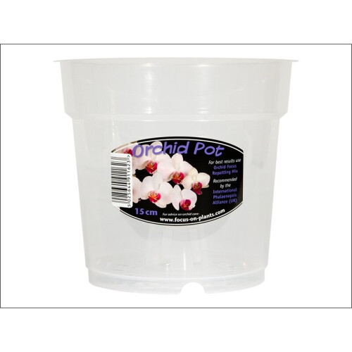 Growth Technology Orchid Pot Clear 15cm POCL15M