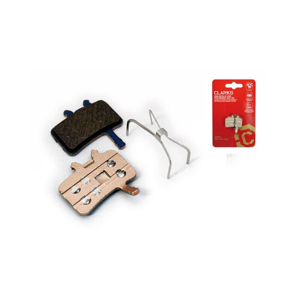 Clarks Elite Semi-Metallic Disc Brake Pads for Avid BB7/Juicy, Spring Inc.