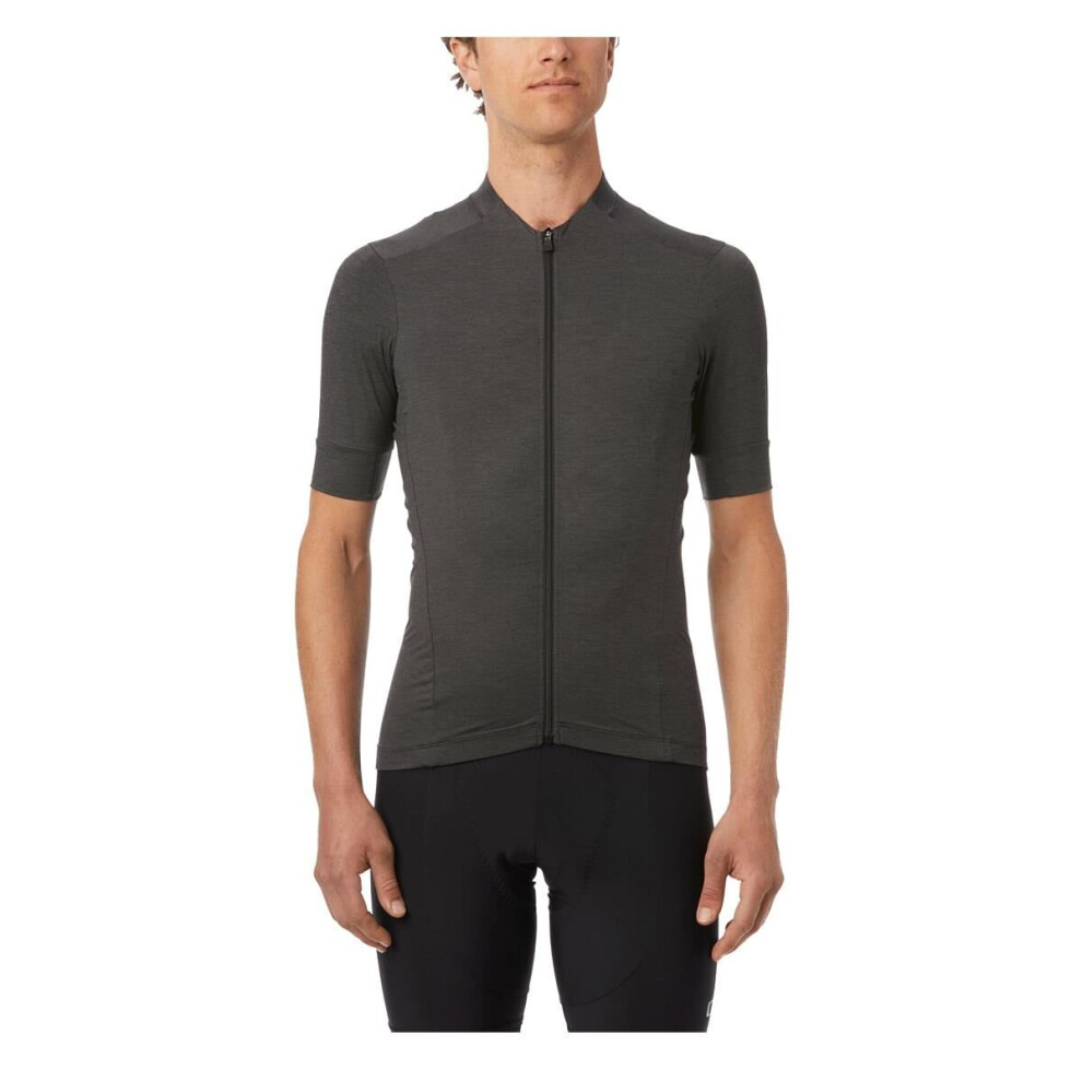 GIRO: NEW ROAD SHORT SLEEVE JERSEY 2019: CHARCOAL HEATHER S