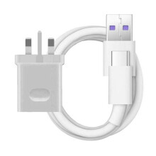 (Adapter & Cable) Official Huawei Mains Charger HW-050200B01 USB Type-C Data Cable AP81