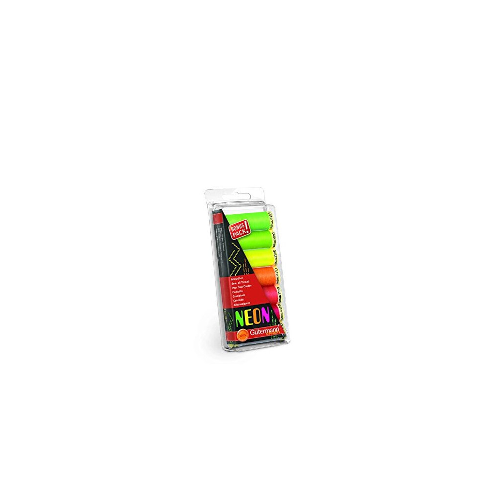 Gutermann Thread Set, Neon, 100m