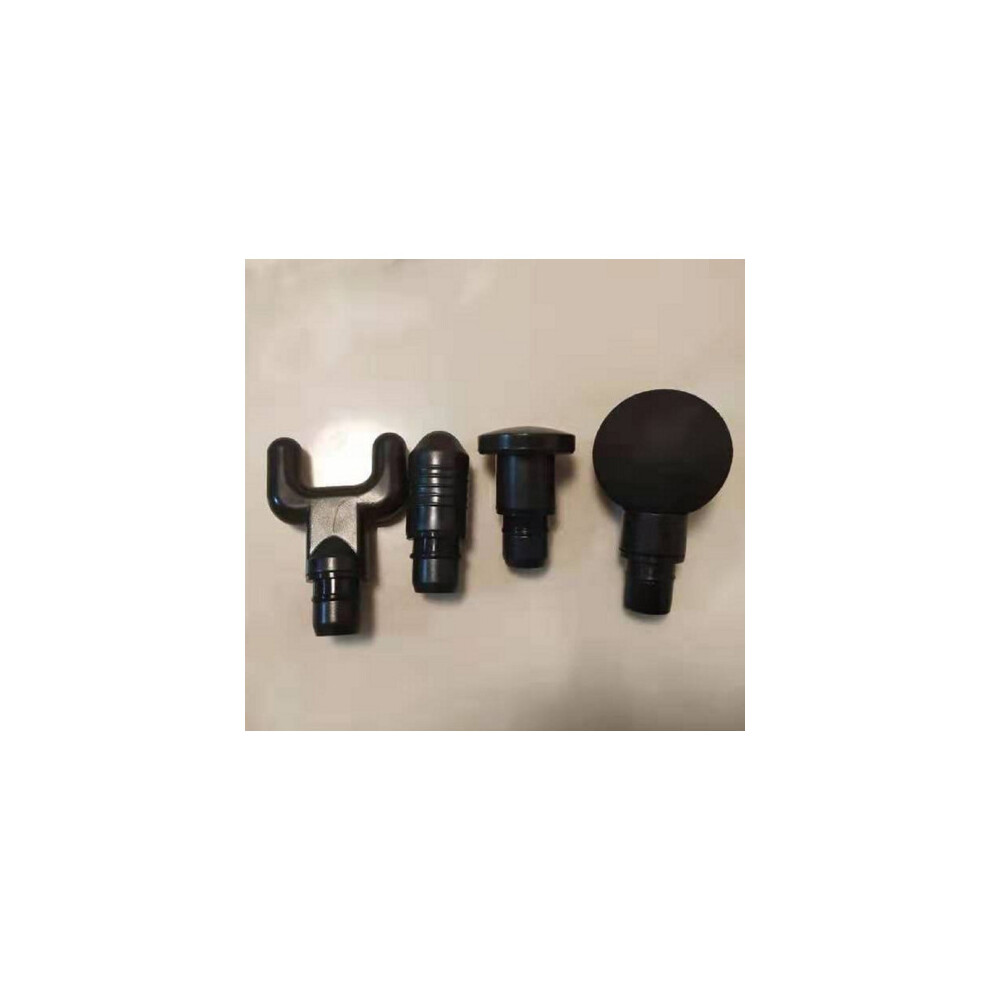 (4 heads Without gun) 6P Heads Massage Gun Deep Muscle Vibration Fitness Massager Therapy