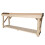 (7ft, Standard Legs) Wooden Workbench With Rear And Side MDF Up Stand 3