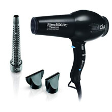 Diva Pro Styling Ultima 5000 Pro Dryer (Black) - 2200W Professional Hairdryer with Ionic Conditioning