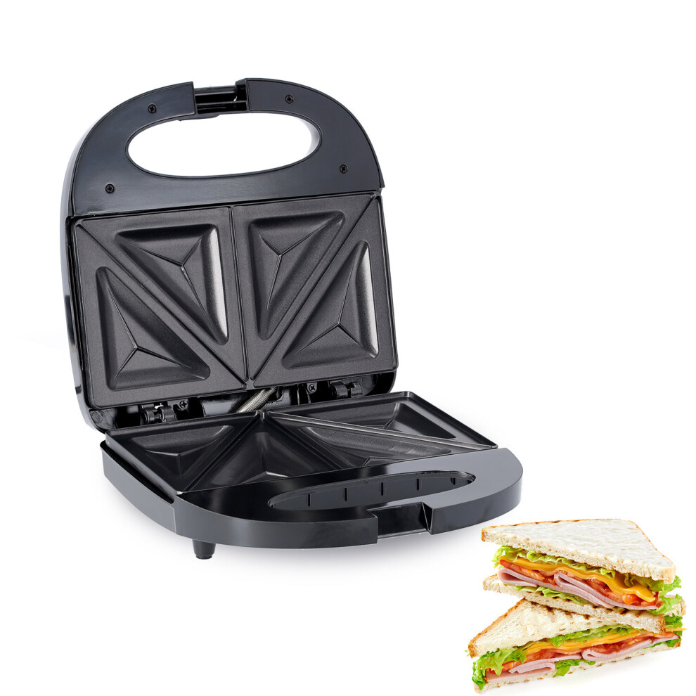 Geepas 750W 2 Slice Sandwich Maker, Automatic Temperature Control