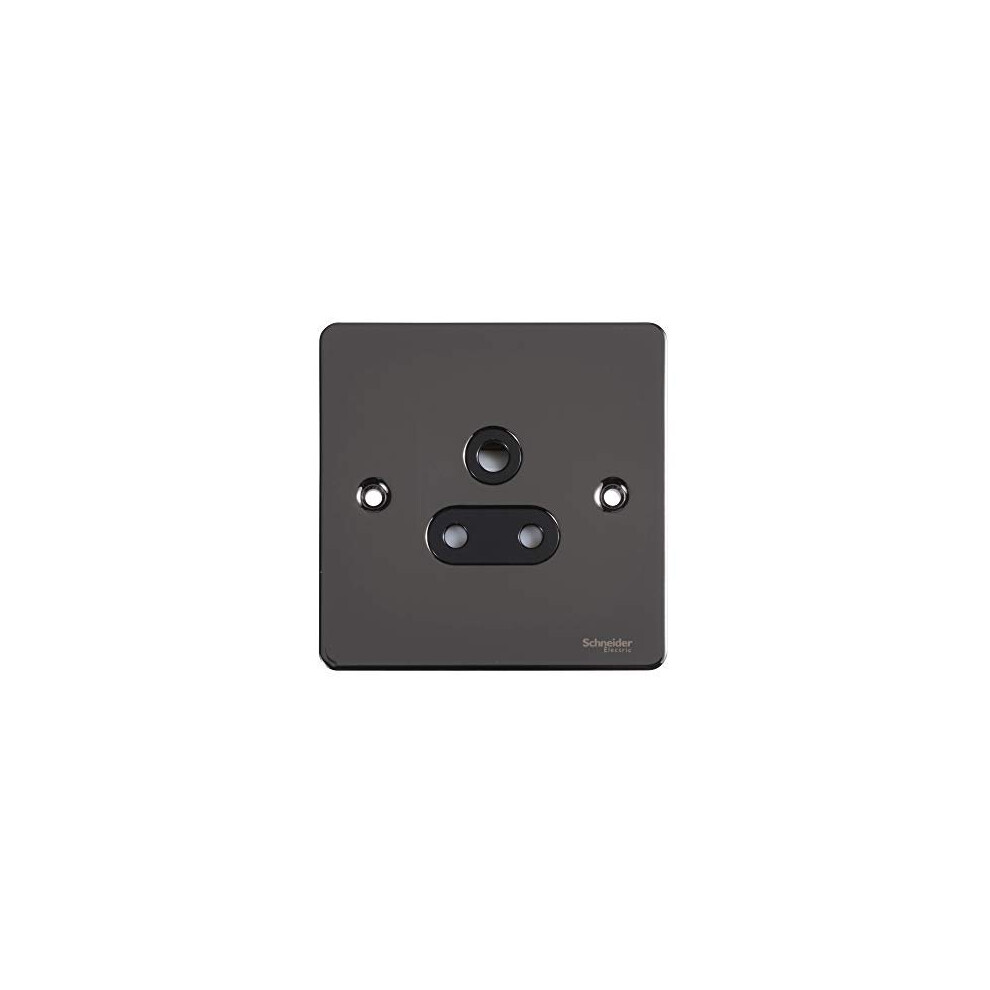 Schneider Electric Gu3280bbn Ultimate Flat Plate, Unswitched Socket, 1 Gang, Black Nickel - Pack Of 1 5018486436157