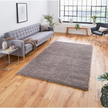 (80x150cm) Sierra 9000 Shaggy Rugs in Beige High Dense Soft Polypropylene Mats