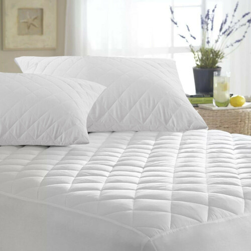 Imperial Rooms (Double) Quilted Mattress Protector Single Double King Extra Deep 30CM Fitted Bed Cover 2