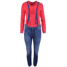 (W27 L32) DIESEL EAZEE WORK 0836W Womens Denim Dungarees Jumpsuits Slim Fit Stretch Ladies