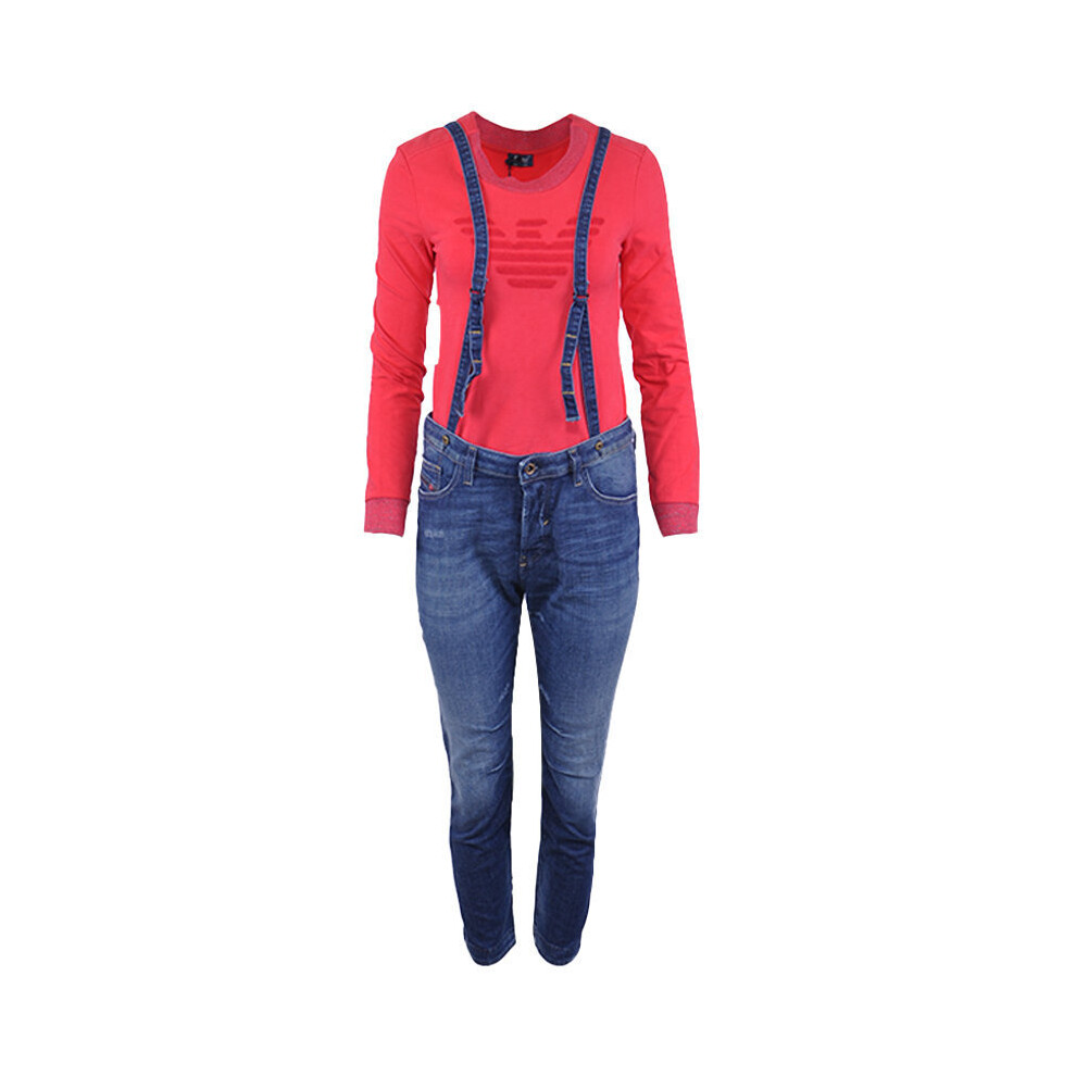 (W27 L32) DIESEL EAZEE WORK 0836W Womens Denim Dungarees Jumpsuits Slim Fit Stretch Ladies