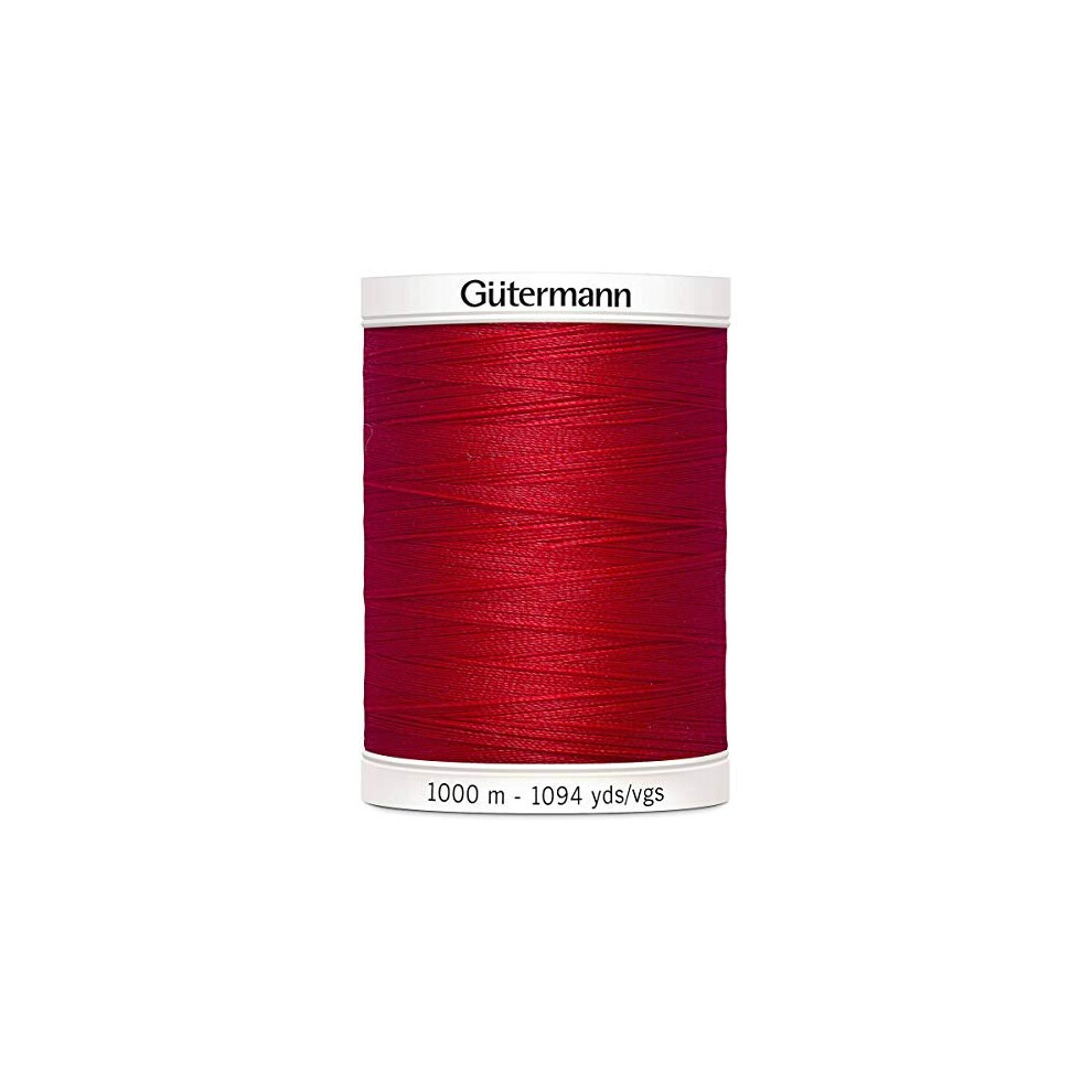 Gutermann Sew All Polyester Thread, Crimson Red 0156, 1000 m