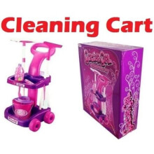 Glitters Girls 9 Pc Cleaning Cart Trolley Playset Role Play Toy by Glitters