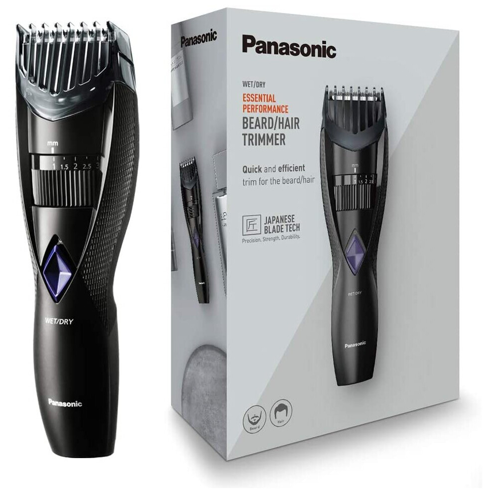 PANASONIC Hair Beard Trimmer Shaver Electric Rechargeable WET DRY ER-GB37