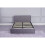 (3FT Single) Grey Upholstered Storage Ottoman gas side lift Bed 1