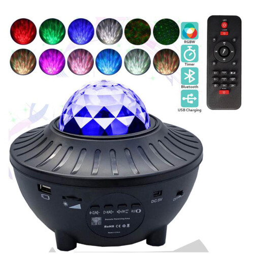Ranpo Colorful Starry Projector Light Sky Galaxy Bluetooth USB Voice Control Music Player LED Night Light 2