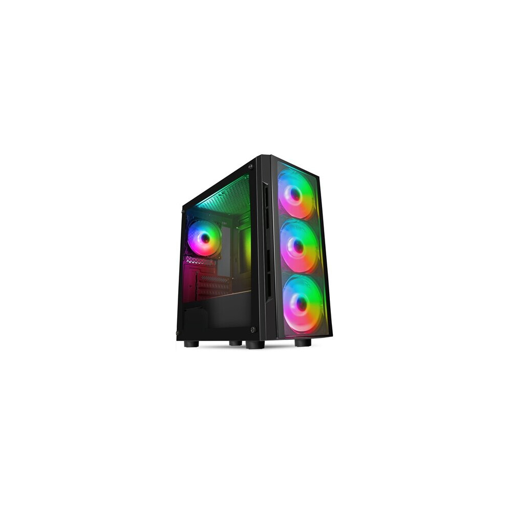 Cit Flash Micro Tower 1 X Usb 3.0 / 2 X Usb 2.0 Tempered Glass Side & Front Citflash 5055492408792