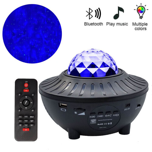Ranpo Colorful Starry Projector Light Sky Galaxy Bluetooth USB Voice Control Music Player LED Night Light 1