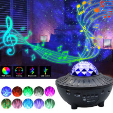 Colorful Starry Projector Light Sky Galaxy Bluetooth USB Voice Control Music Player LED Night Light