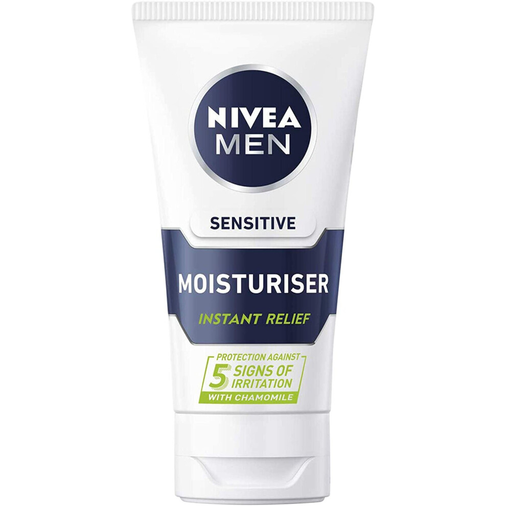 Nivea Men Sensitive Face Moisturiser (75Ml), Men's Moisturiser