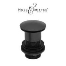 Black Full Cover Basin Waste - Unslotted
