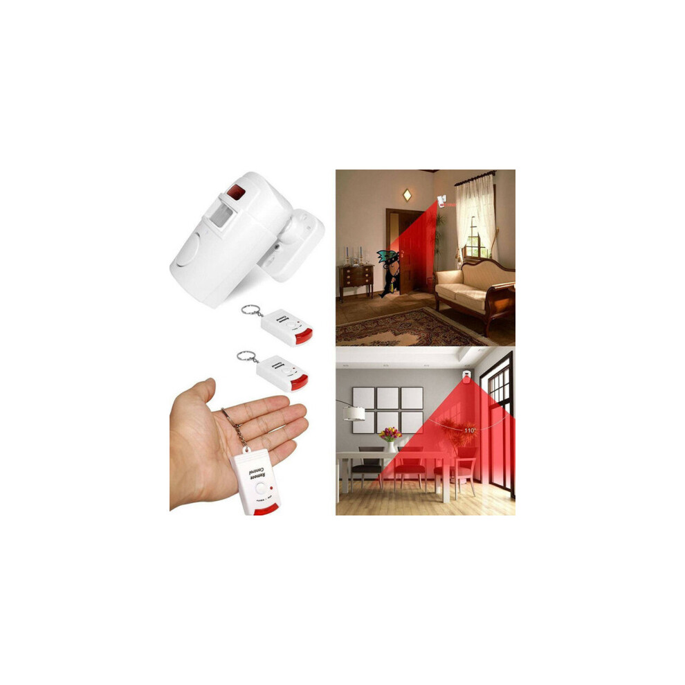 Shed Home Garage Caravan Remote Control Pir Wireless Motion Sensor Alarm Medium