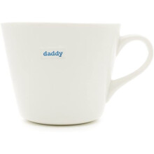 Keith Brymer Jones Word Range 'daddy' Bucket Mug, 035L -White