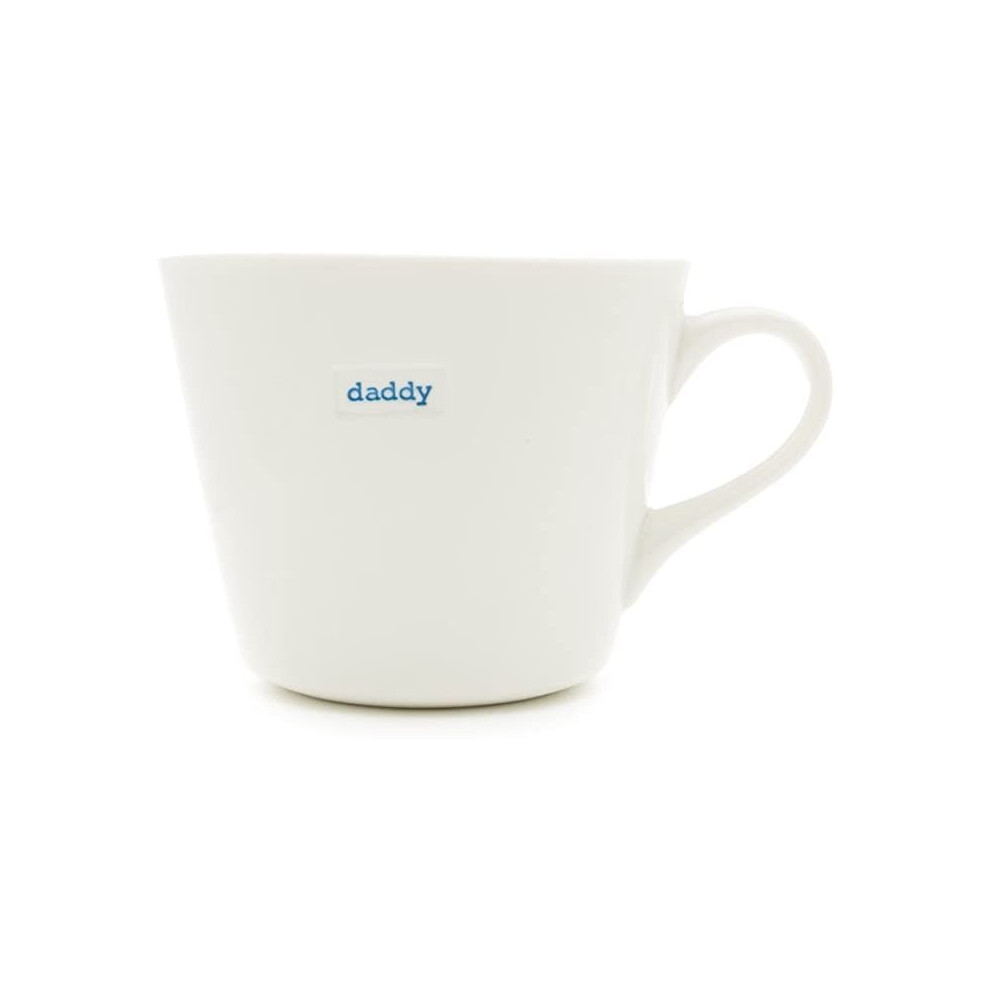 Keith Brymer Jones Word Range 'daddy' Bucket Mug, 035L -White