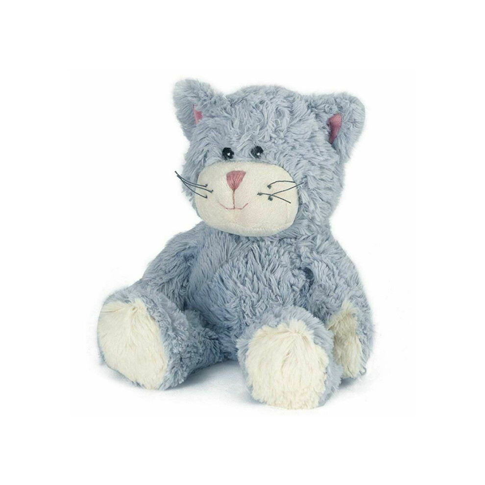 Warmies Intelex Microwavable Cozy Plush Blue Cat Heatable Bedtime Teddy