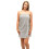 (Silver, S/M) Ladies Towelling Adjustable Cotton Shower Wrap 1