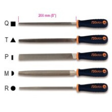 Beta 017190056 1719BM/A/P 8In/200Mm Hand Second Cut Files Plastic Handles