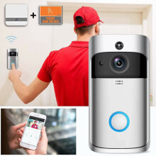 Wireless WiFi Smart Video Doorbell Phone Security Camera Door Bell Ring  Intercom Color White