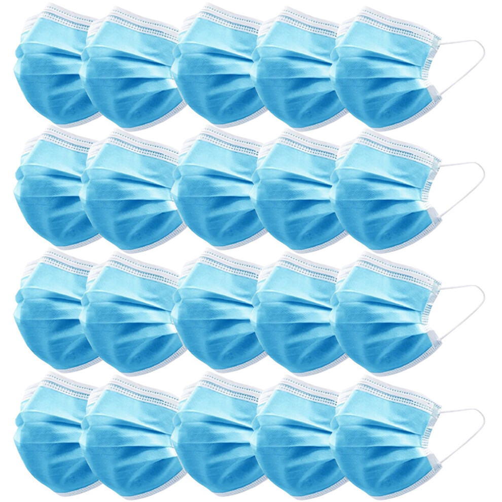 (20Pcs) 3 Ply Breathable Disposable Surgical Face Mask 7427048084589
