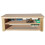 (7ft, Standard Legs) Workbench MDF Top Wide Double Shelf 4FT Depth With Side Shelving Wooden Table 4