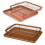 2 Pcs Copper Crisper Non-Stick Oven Mesh Baking Tray Chips Crisp 4