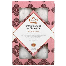Nubian Heritage, Patchouli & Buriti, Bath Bombs, 6 Bath Bombs