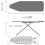 Folding Metal Ironing Board Vibrant Cover Iron Rack Non Slip Foldable 3