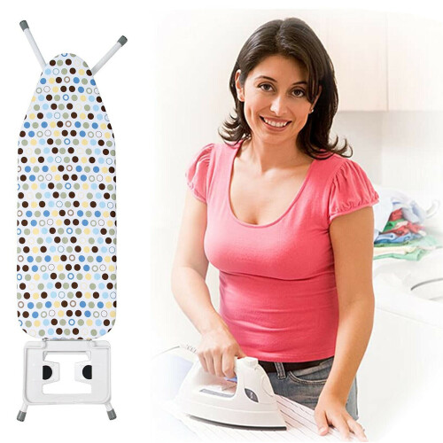 Folding Metal Ironing Board Vibrant Cover Iron Rack Non Slip Foldable 1