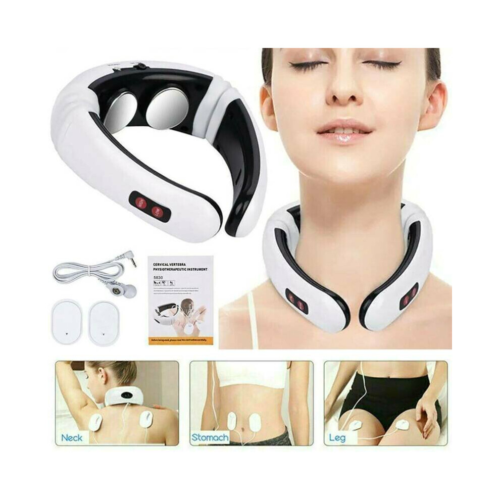 Electric Cervical Neck Massager Body Shoulder Muscle Relax Massage Pain Relieve