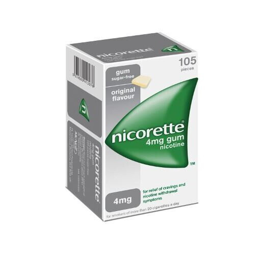 Nicorette Nicorette Nicotine Gum 4mg Original Flavour 4mg