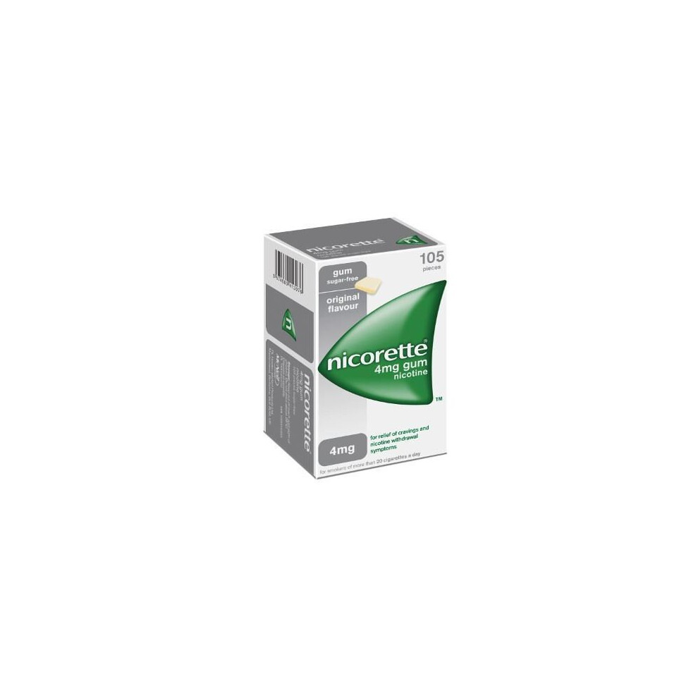 Nicorette Nicotine Gum 4mg Original Flavour 4mg