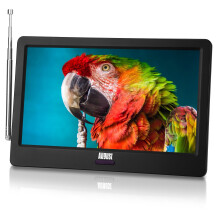 Portable 9" Rechargable Television with Built-in Freeview Player PVR USB HDMI - August DA900D