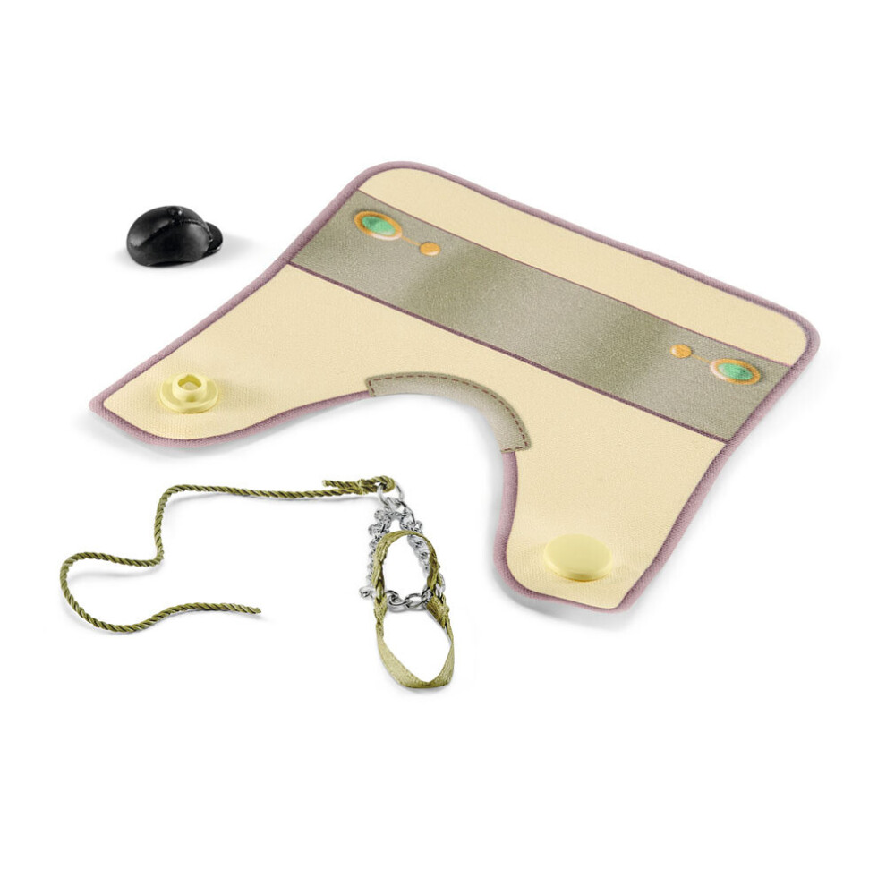 Schleich Horse Club Blanket & Halter For Sarah & Mystery Toy Figure Accesso 42462 Green/Yellow