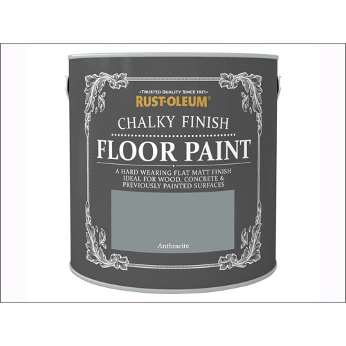 Rust-Oleum Rust-Oleum Chalky Floor Paint Anthracite 2.5L