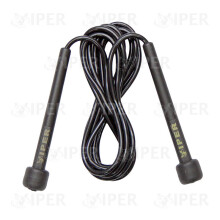 Viper Skipping Rope Nylon Adjustable Jump Boxing Fitness Speed Rope black