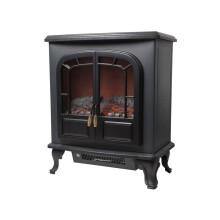 Warmlite Electric Fireplace Heater 2 Door Black WL46019