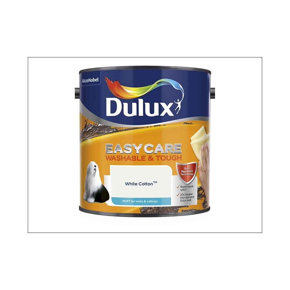 Dulux Easycare Matt White Cotton 2.5L