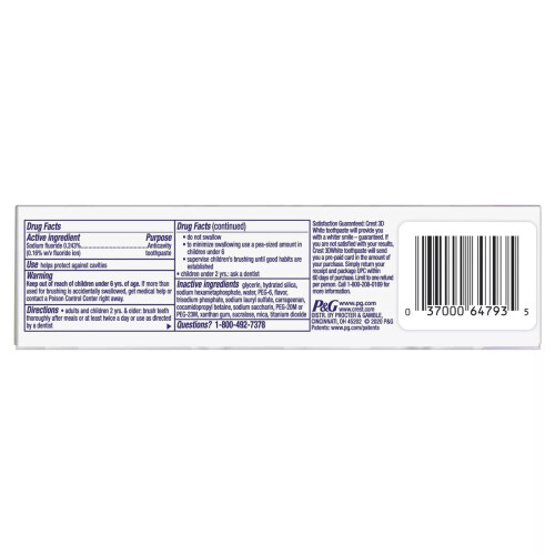 Crest Crest 3D White Brilliance Vibrant Peppermint Toothpaste, 4.1 oz (116 g) - 2 PACK 2