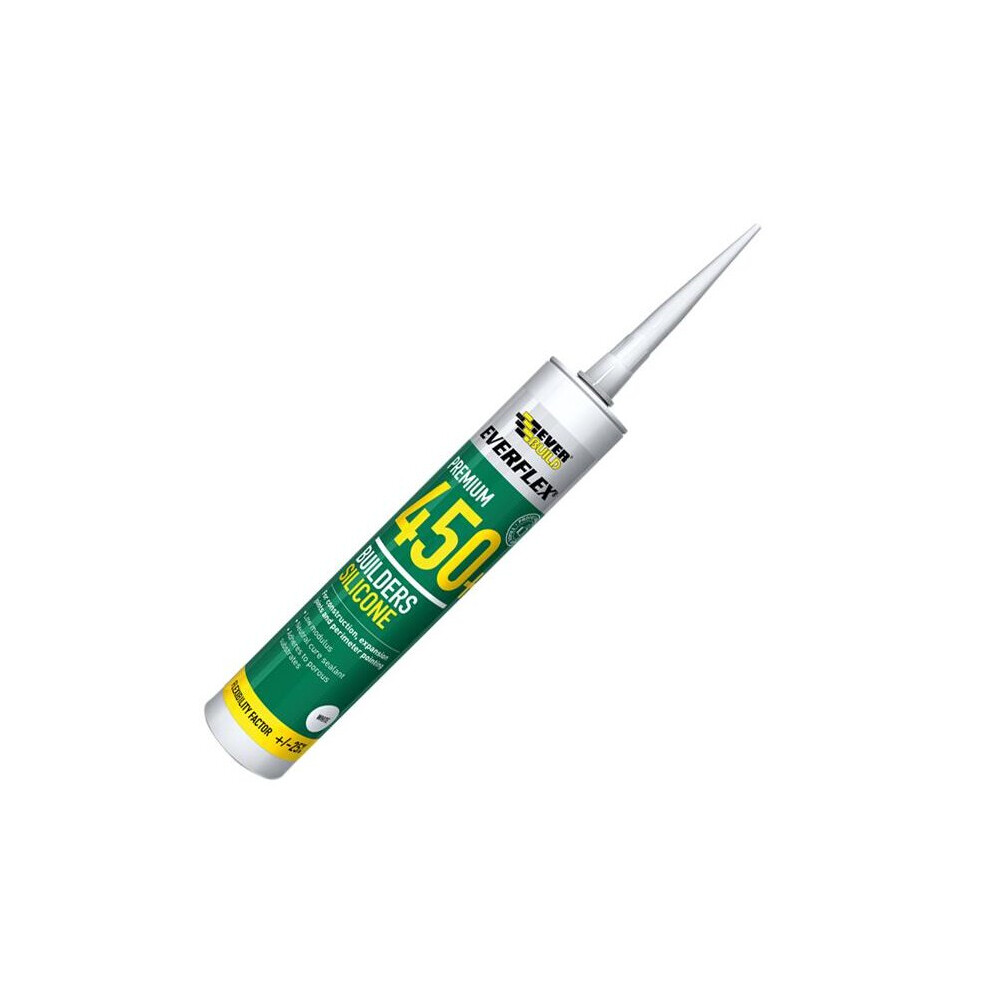 Everbuild 450 Builders Silicone Sealant Oak 310ml EVB450OAK